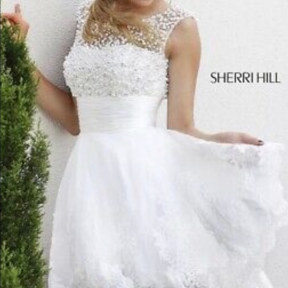 Sherri Hill white dress